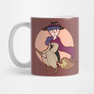 Witch on a broom Mug